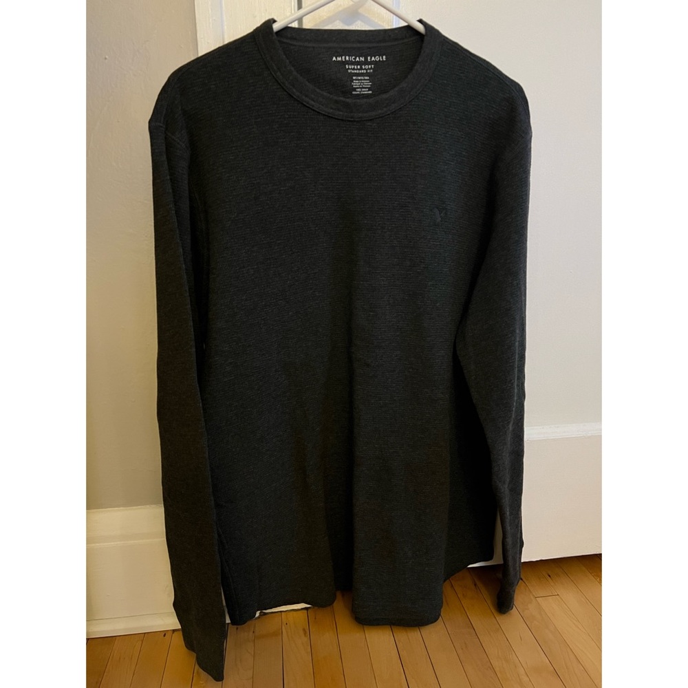 SOLD American Eagle Super Soft Waffle Knit Long Sleeve Size M Tall